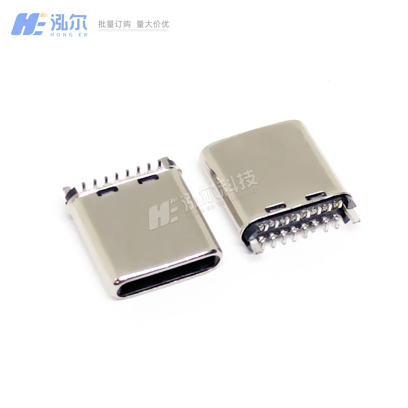 For TYPE-C male 16Pin vertical sticker 180 degrees, tensile height 8.5mm vertical/SMT male seat USB 16P