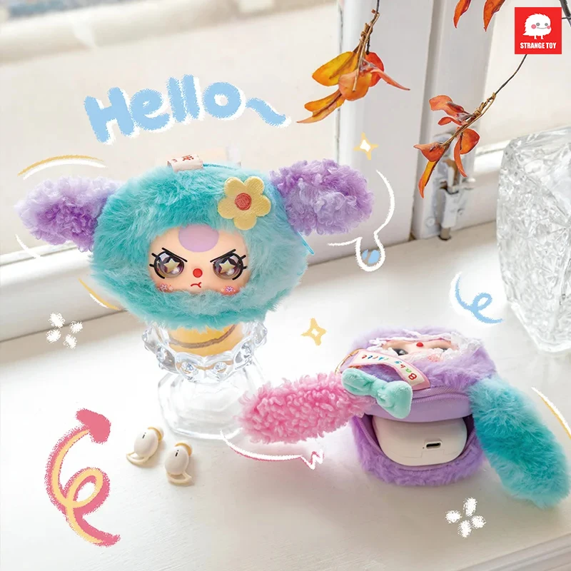 

Плюшевая сумка для хранения наушников на Хэллоуин, милая сумка для сладостей, сумка для конфет, подарок, подходит для мальчиков и девочек, модная слепая коробка