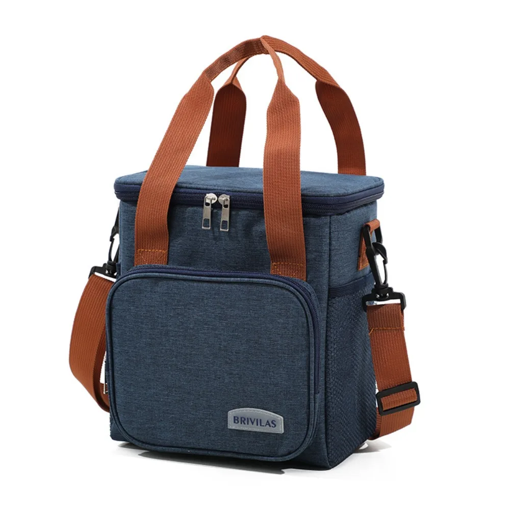 

Fashion Portable Lunch Bag Large Capacity Thickened Insulated Case Shoulder Strap with Handle Picnic Cooling Box Outdoor Camping