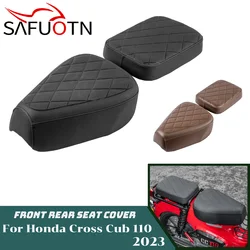 CC110 Front Driver Seat For Honda Cross Cub 110 2023 Motorcycle Rear Passenger Pillion Cushion Pad Cover Accessories