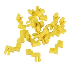 1 Set / 15 Pcs Nylon Door Lock Rod Clips Retainer For Replace 6929312040 Yellow