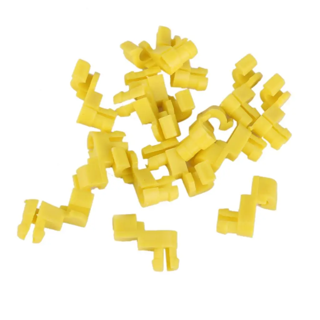 1 Set / 15 Pcs Nylon Door Lock Rod Clips Retainer For   Replace 6929312040 Yellow