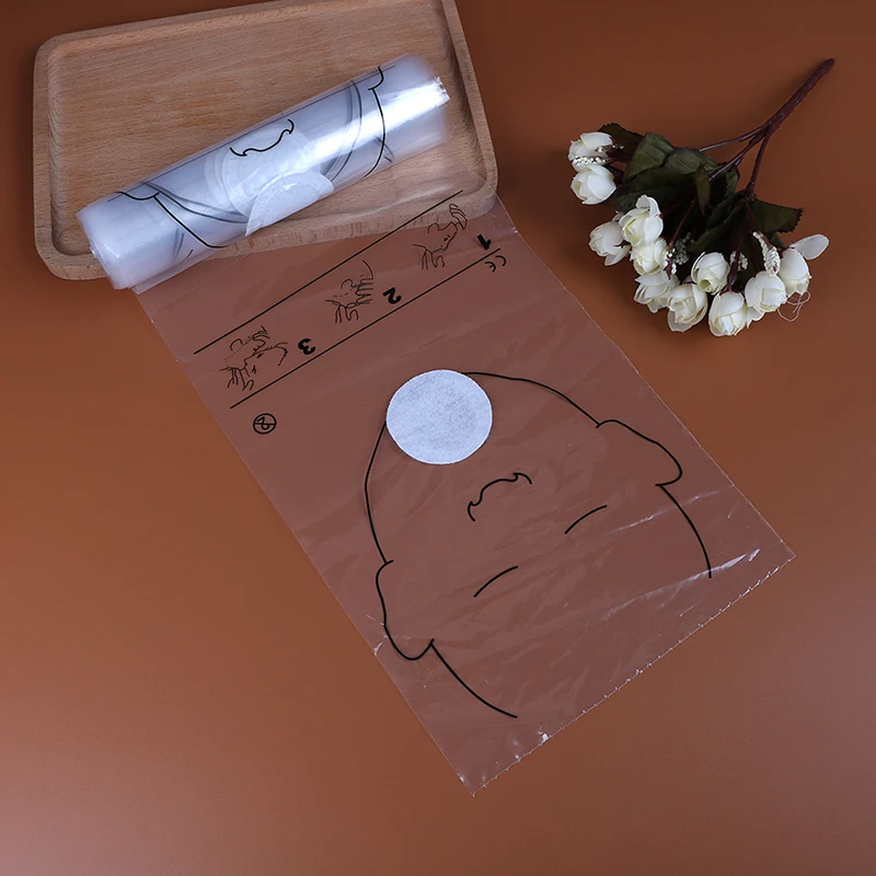 {HE}36pcs/roll CPR Face Shield Transparent CPR Mask Disposable Imprinted