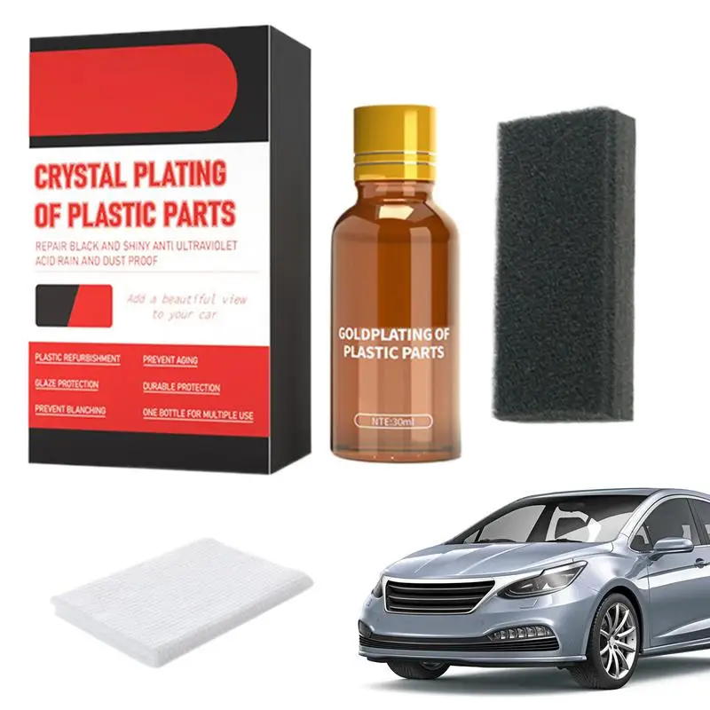 

Auto Trim Restorer Coating Agent Rubber Restorer Automotive Restoring Liquid For Car Detailing Crystal Plating Trim Coating