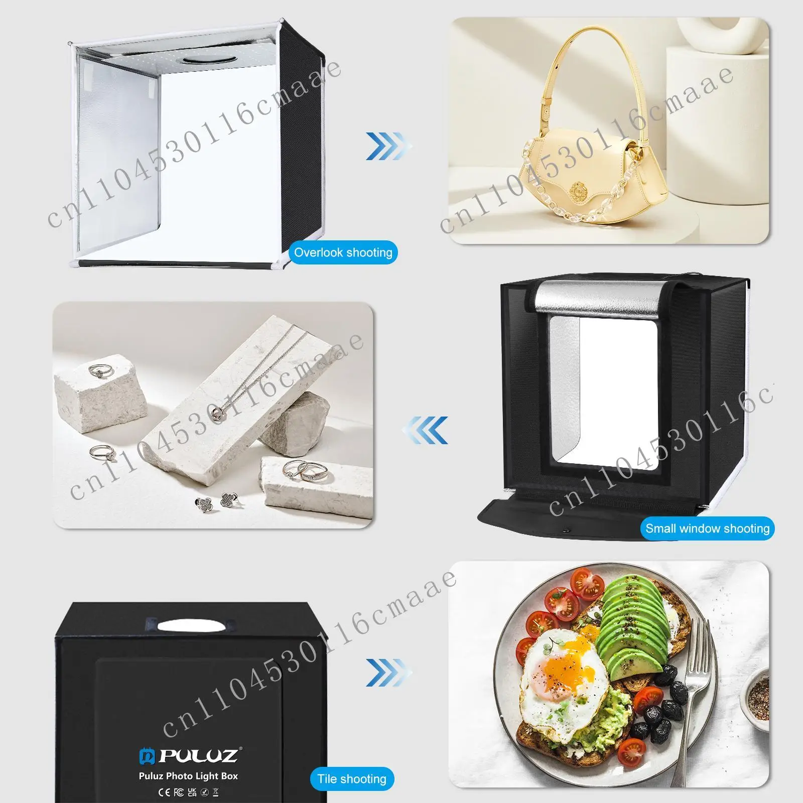 40cm tudo-em-um smartphone fotografia portátil estúdio sessão de fotos caixa kit de estúdio caixa de luz led