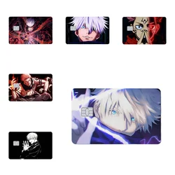 Jujutsu Kaisen Anime Bank Credit Cards Stickers Satoru Gojo Ryomen Sukuna Decoration Waterproof Scratch Resistant Stickers