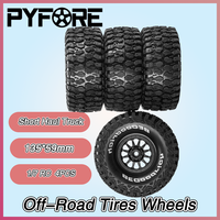 4PCS 135*59mm Off-Road Tires Wheels - for UDR 1/7 RC Model Car Short Haul Truck Accessories