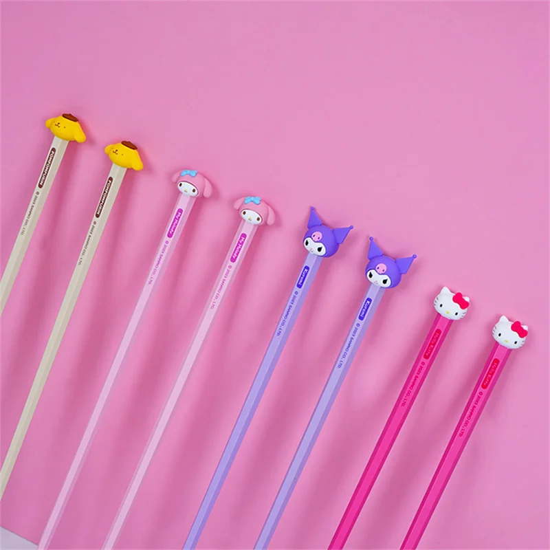 Sanrio Kawaii My Melody Chopsticks Hello Kitty Kuromi Anime Cartoon Creative Children Students Mini Doll Cute Portable Tableware