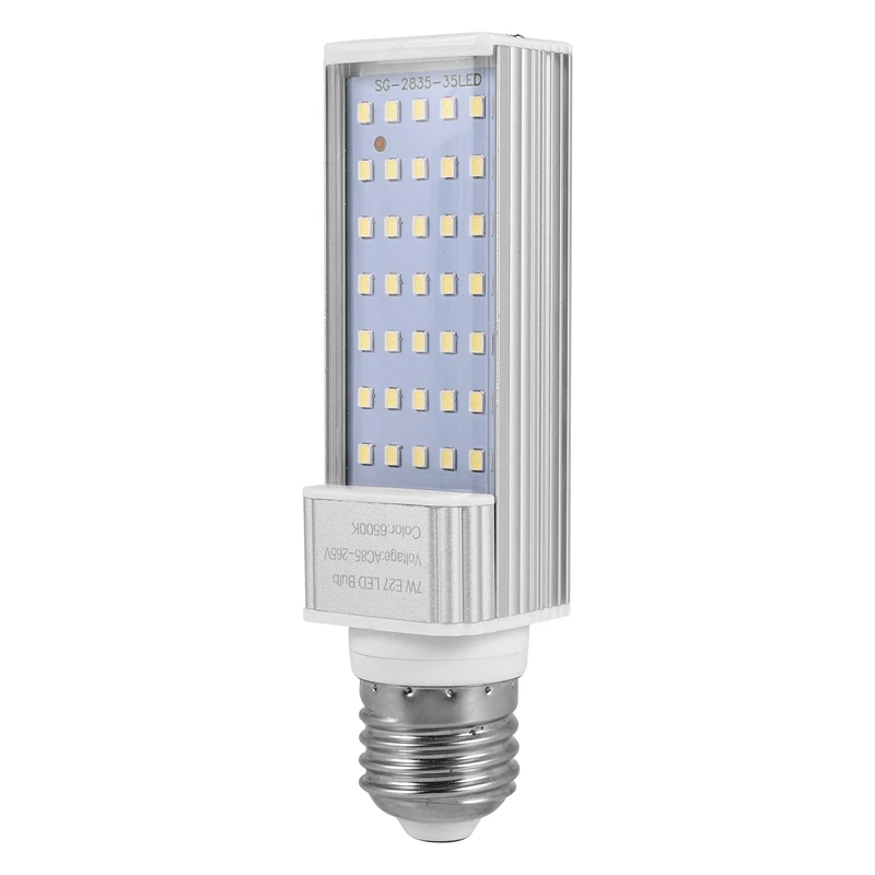 Fishpod-bombilla de Coral para acuario, luz LED para cultivo de plantas blancas, lámpara E27, 7W