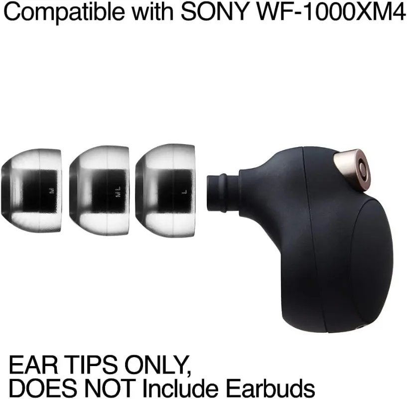 AZLA Crystal Standard Earbud Tips Eartips for SE846 t9ie wf1000xm4 A4000 ie900 SednaEarfit Crystal Standard with 2.5-3.5mm