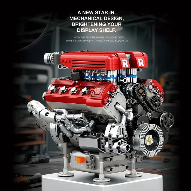 premium-f1-race-engine-building-blocks-detailed-reobrix-33015-engine-model-collectible-mechanical-stem-toy-for-car-enthusiasts