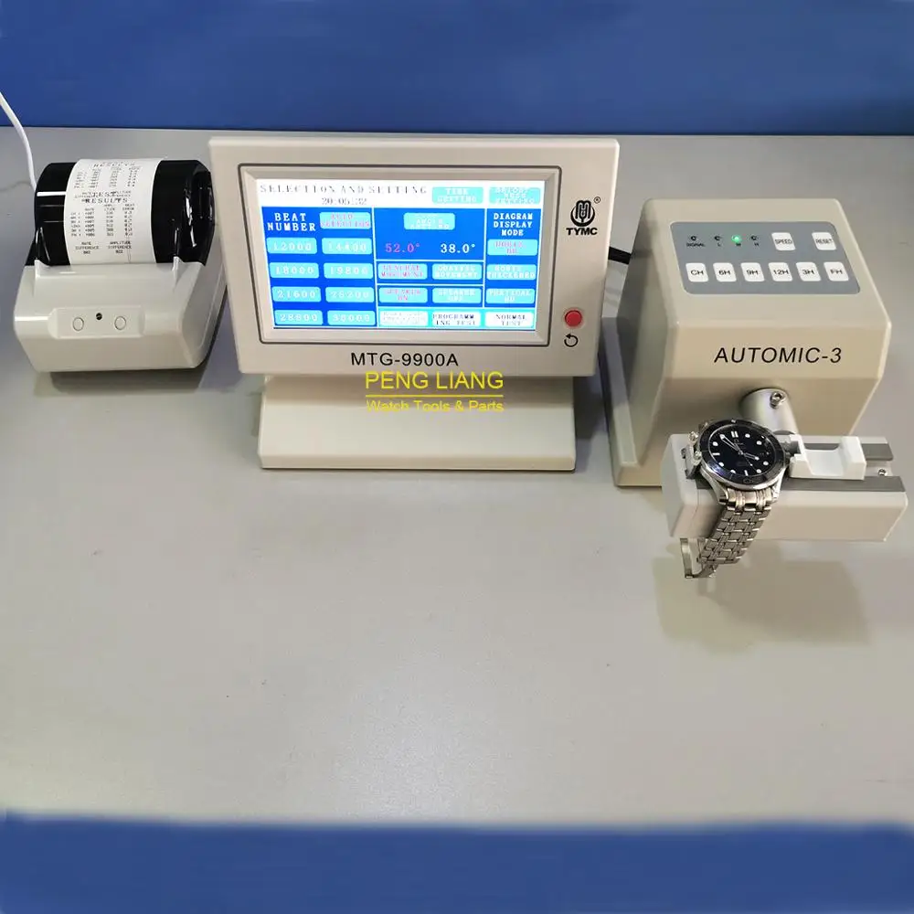 Timegrapher TYMC MTG-9900A Watch Timing Machine With Printer, Mechanical Watch Tester Coaxial Movement, Watchmaker Tools