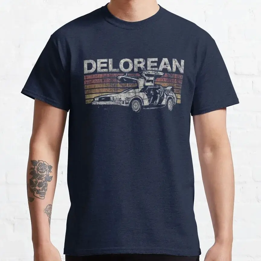 Sommer 2026 Neu Back To The Future Bedrucktes T-Shirt Hochwertiges Y2K Stylisches Lässiges Atmungsaktives Herren-Rundhals-T-Shirt mit Aufdruck