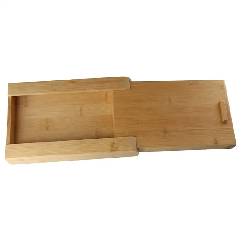 

ABRB-Convenient Storage Box Natural Decoration Under Desk Drawer Home Storage Stationery Container Wooden Storage