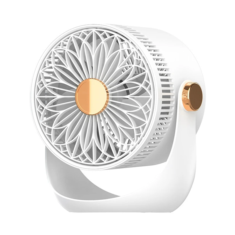 2400Mah Table Wall Air Circulation Electric Fan USB Rechargeable Wall Mountable Cooling Ventilator Fan