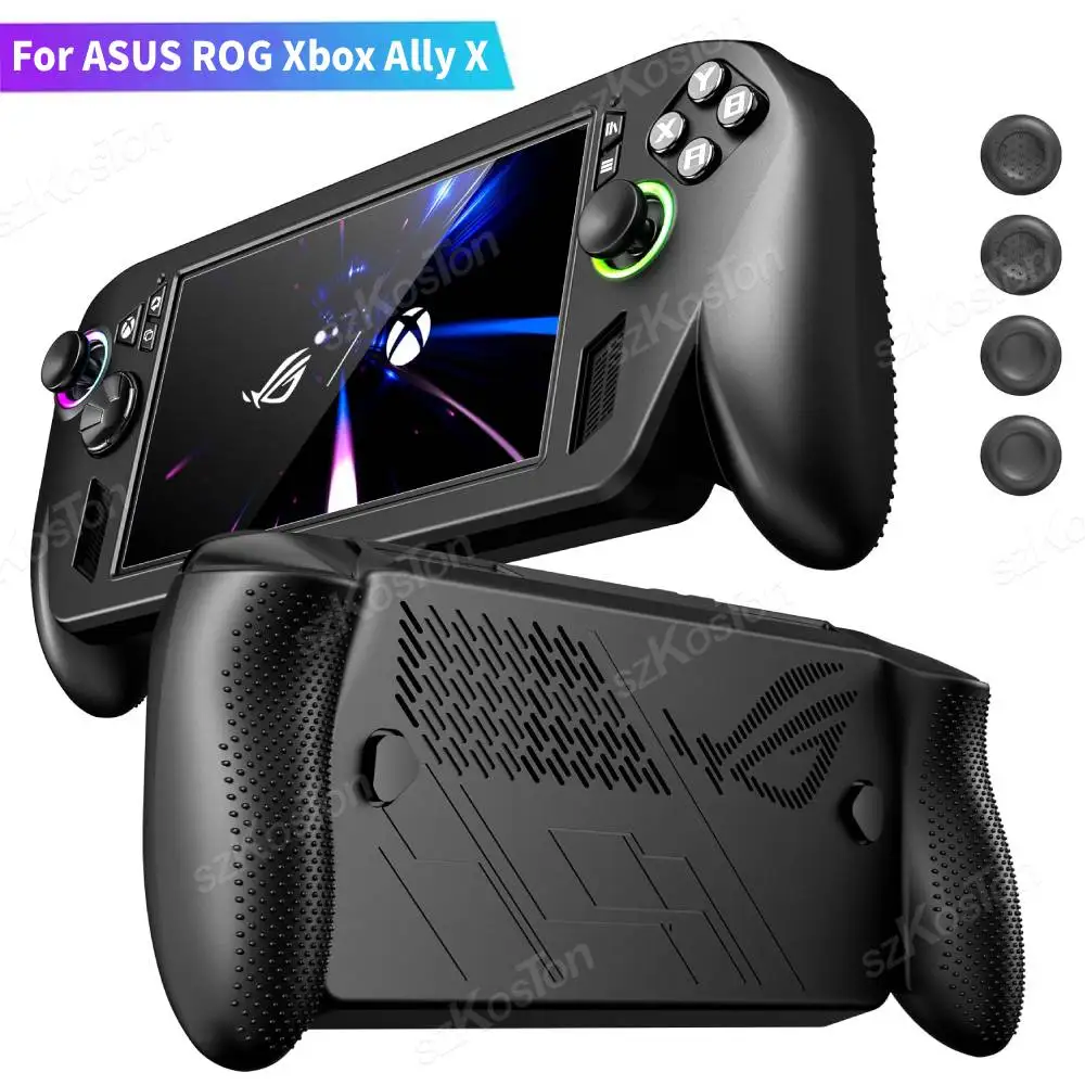 

Силиконовый защитный чехол для игровой консоли ROG Xbox Ally X, защита от царапин, с колпачками для стиков, аксессуары для ROG Xbox Ally