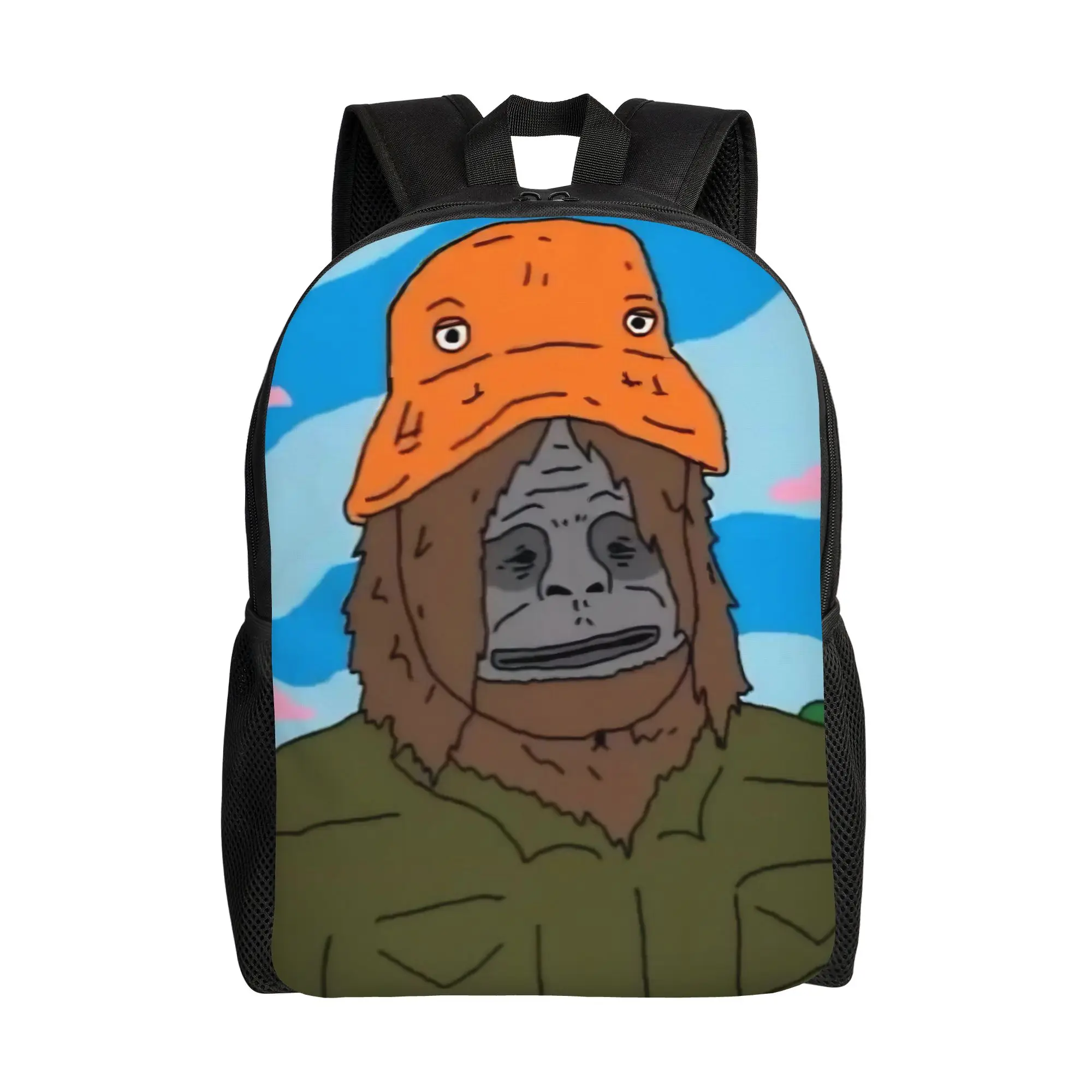 

Рюкзак The Big Lez Teenage: прочный, для студентов, с мультяшным комедийным дизайном, для мужчин и женщин, для ноутбука, из холщовой ткани