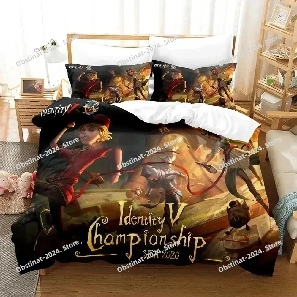 

3d Anime Game Identity V Bedding Set Duvet Cover Bed Set Quilt Cover Pillowcase Comforter king Queen Size Boys Adult Bedding Set