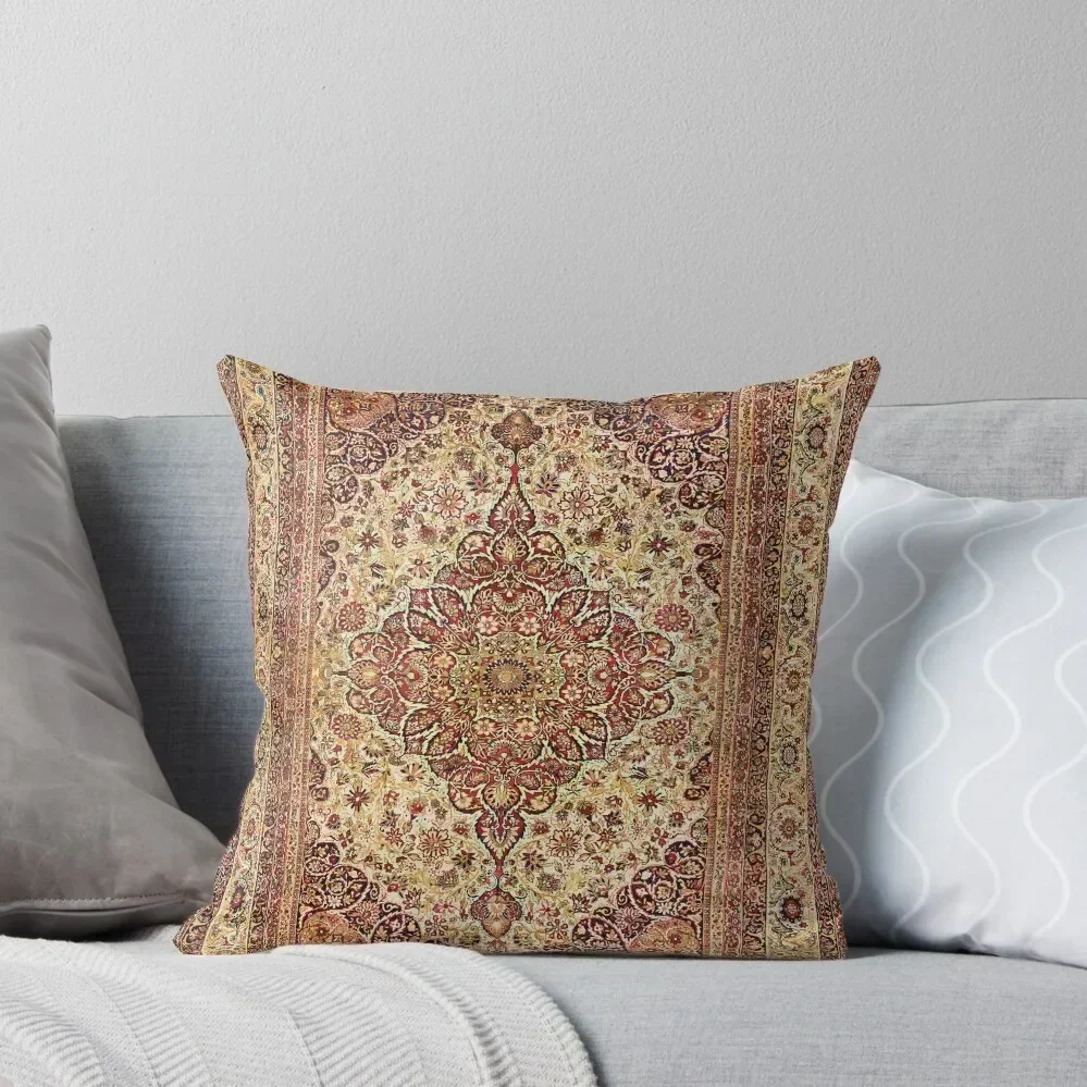 

Laver Kirman Persian Rug Print Throw Pillow Pillow Decor pillow pillowcase Pillowcases Bed Cushions anime girl