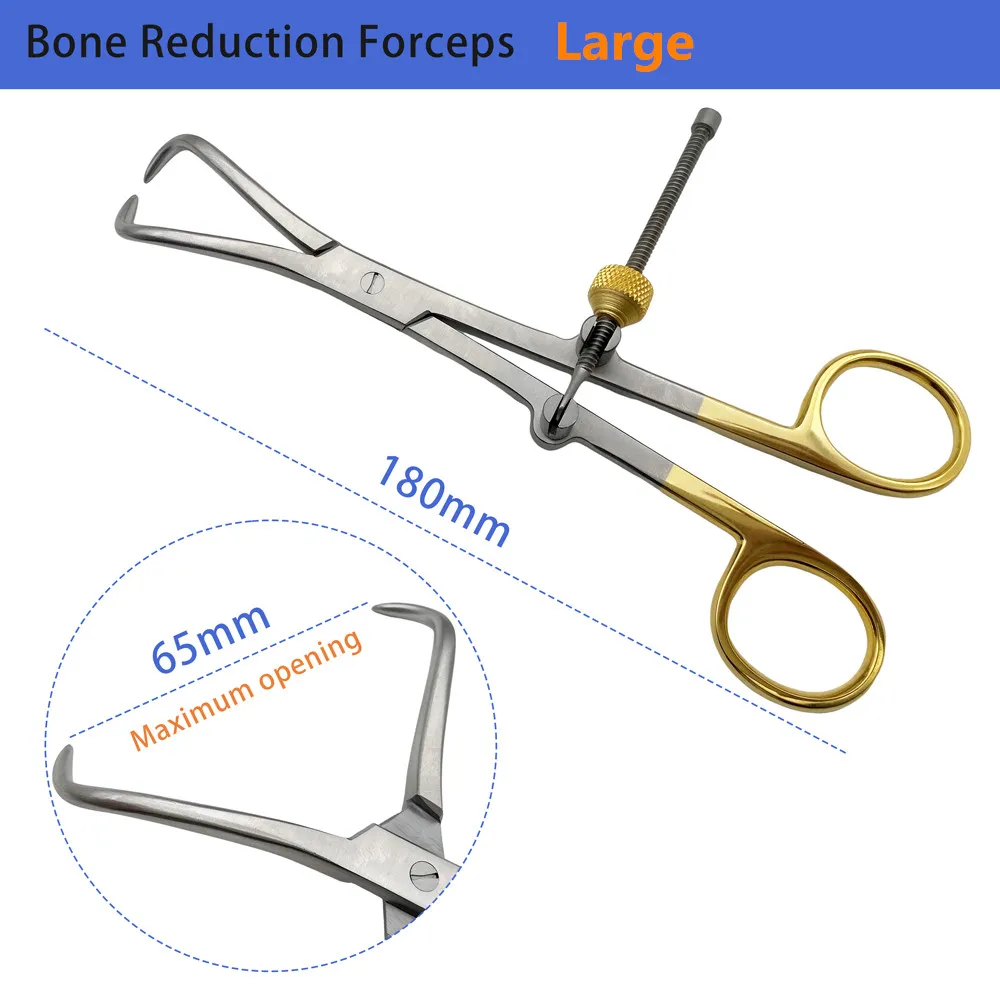 

QSWTITAN заостренные редукционные щипцы, щипцы для фиксации костей, хирургические инструменты для домашних животных, нержавеющая сталь, автоклавируемые