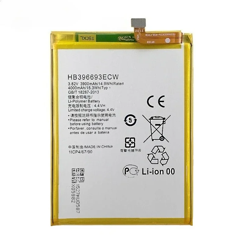 بطارية الهاتف المحمول 4000mAh HB396693ECW لهواوي ميت 8 NXT-AL10 NXT-TL00 NXT-DL00 بطاريات بديلة #5