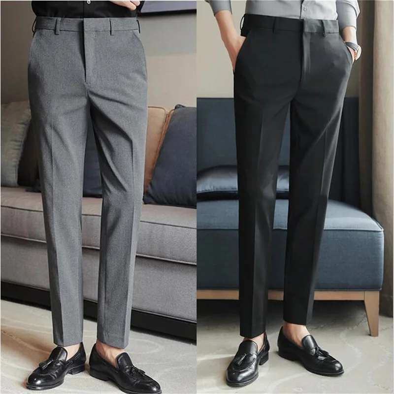 عالية الجودة الرجال البدلة السراويل الجديدة بلون عارضة الأعمال أنيقة الرجال السراويل مكتب رسمي اللباس الاجتماعي عارضة بانت #1