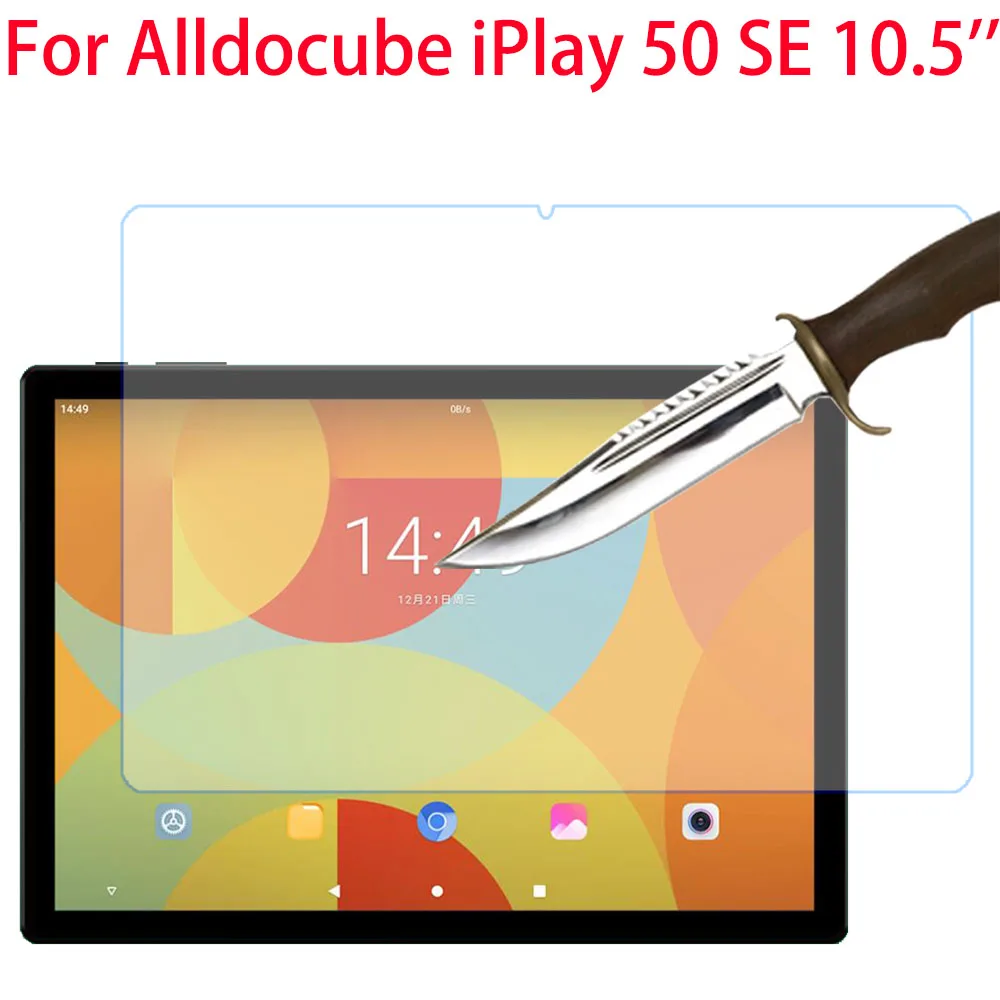 Vidro temperado protetor de tela para alldocube iplay 50 se 10,5 polegadas, película protetora tablet