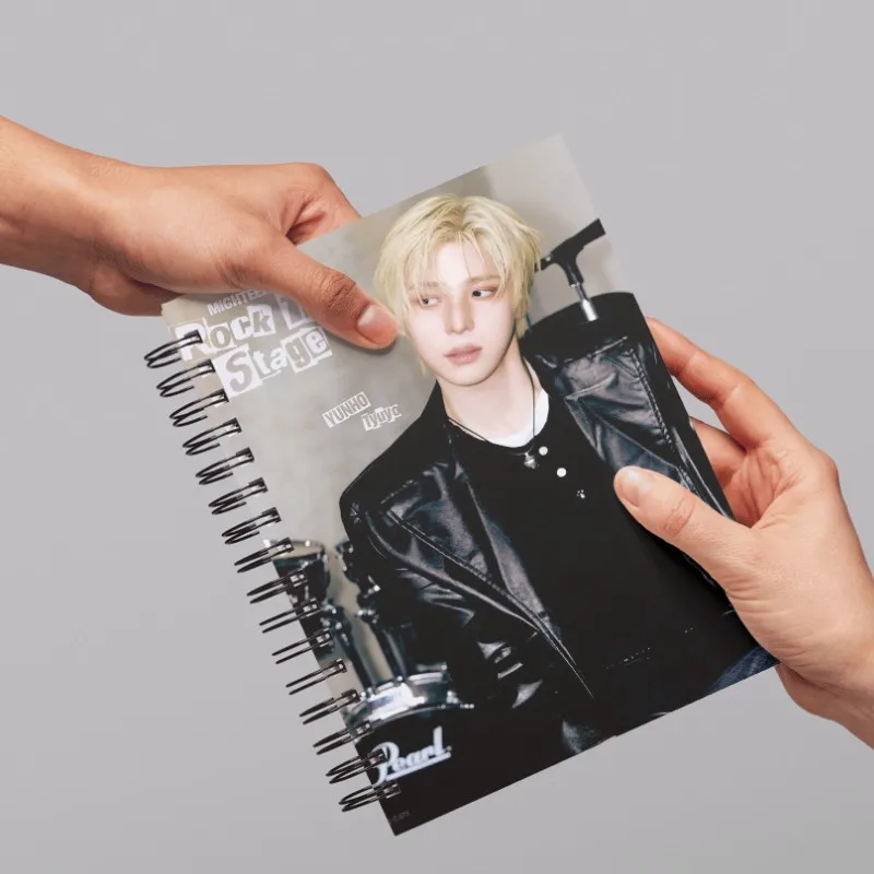Hot Idols ATEEZ A5 Spiral Notebook San Hongjoong Mingi Yunho Rock The Stage Dairy Book Fasign Student Office Supplies Fans Gifts