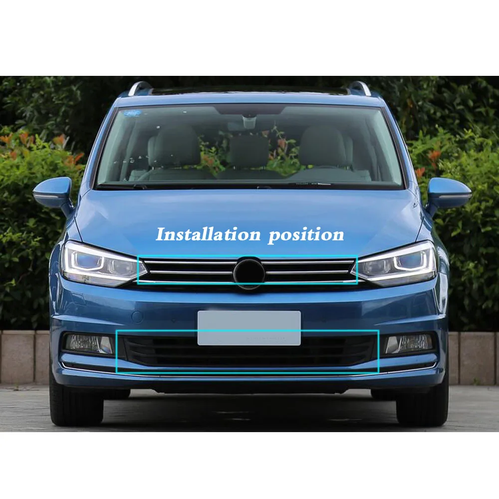 Dla VW Volkswagen Touran L 2016 2017 2018 2019 2020 na kratkę samochodową Grill zapobieganie owadom netto wykończenia przód bronić owady siatki