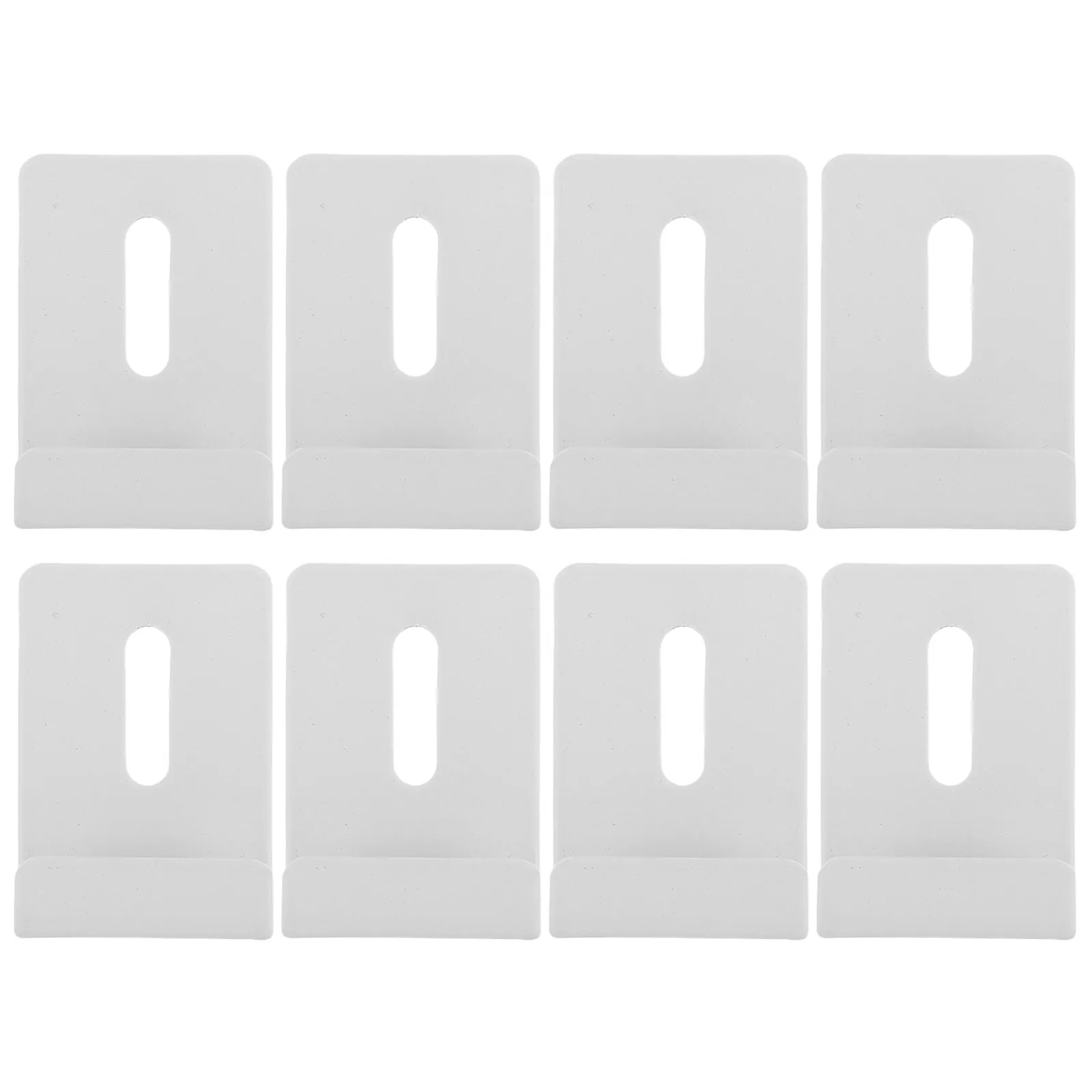 8Pcs Metal Mirror Clamps Bathroom Glass Clip Holder Kit Modern Sleek Design Wall Mounted Mirror Fixing Hardware for Washbasin