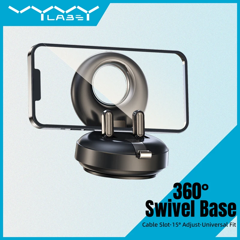 

Автомобильный держатель VYVYLABS 360° ° Вращающийся автомобильный держатель для телефона на приборной панели, поддержка автомобильных аксессуаров, кабельное управление для iPhone, для всех устройств