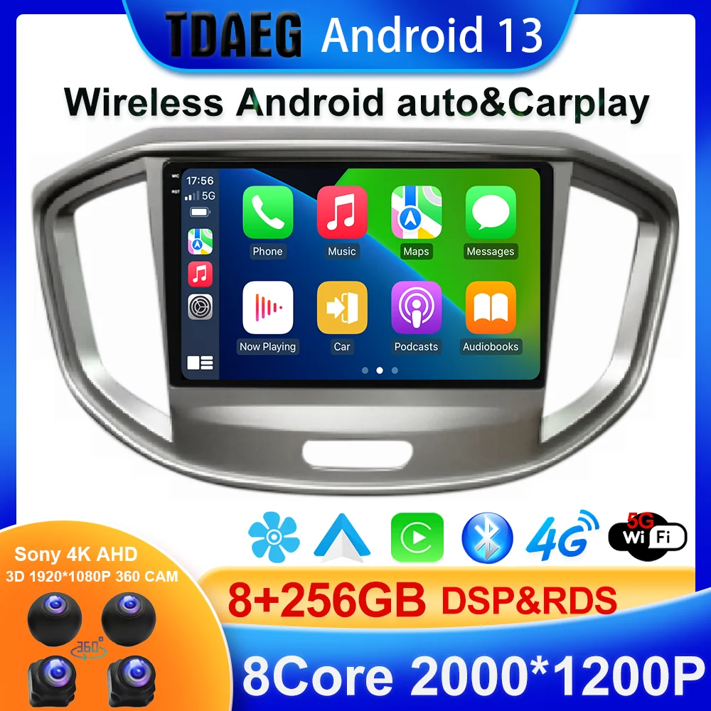 

Android13 Car radio multimedia video player For JAC Refine M4 GPS navigation autoradio Car stereo audio recorder NO DVD 2din