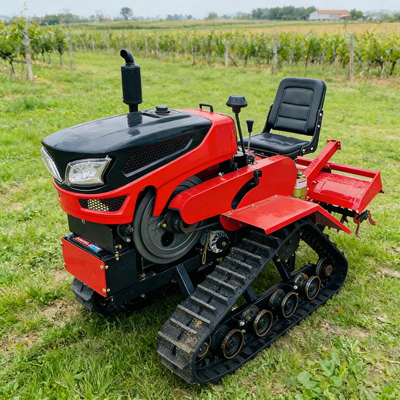 

Customized New Multi-Functional Agricultural Cultivator Small Farm Plowing Machine Crawler Rotary Tiller
