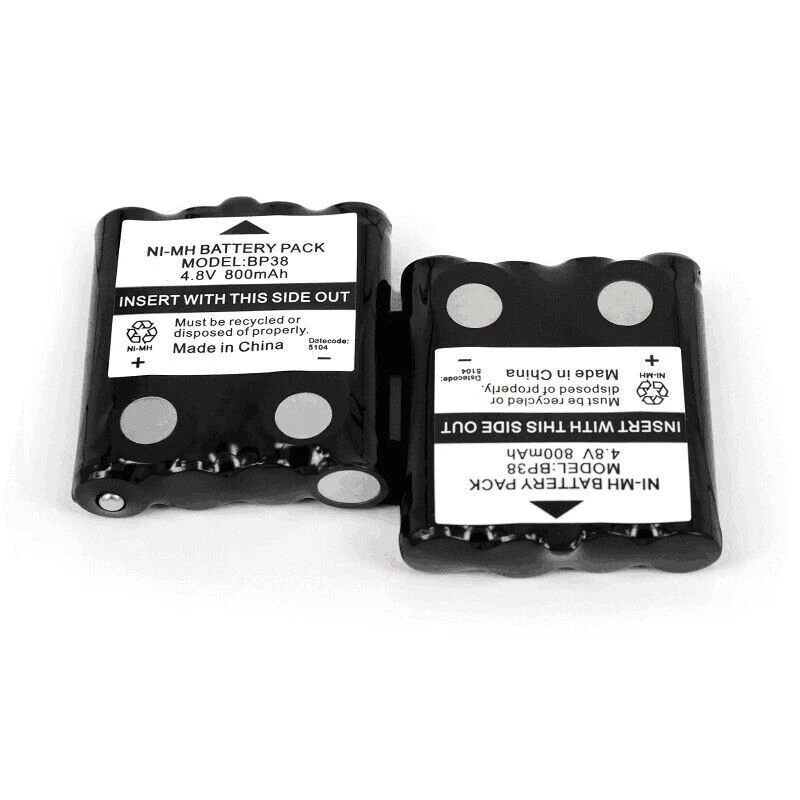 BP-38 BP-40 batteria ricaricabile ni-mh 800mAh 4.8V compatibile con BP-38 BT-1013 BT-537 GMR Radio bidirezionale T5/6/7/8 T50 T60 T80