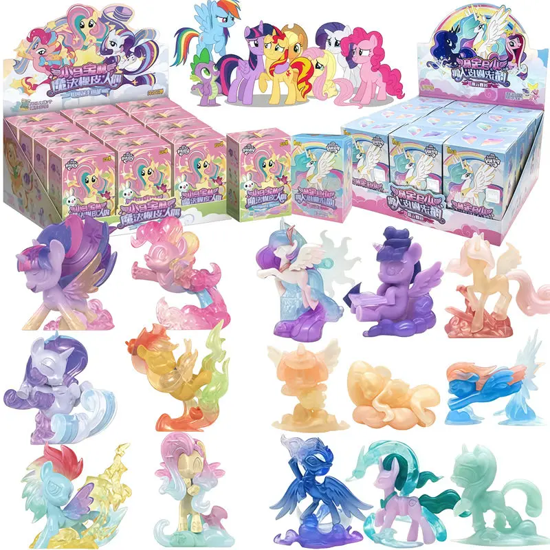 KAYOU My Little Pony Twilight Sparkle Rainbow Dash Applejack Pinkamena Diane Pie Figura de Acción Muñeca Juguete Caja Sorpresa Regalos