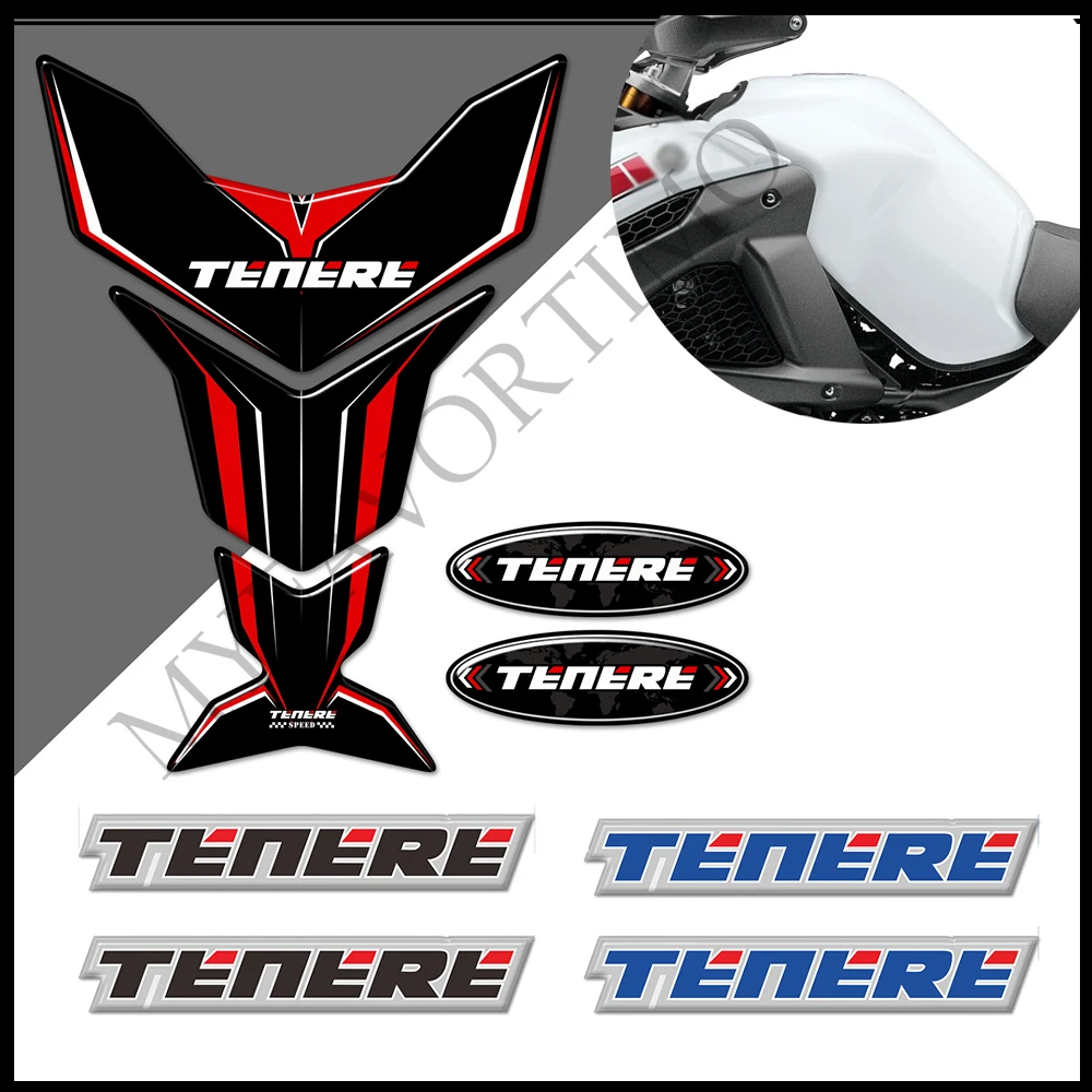 For Yamaha Tenere 700 1200 XT Z XT1200Z SUPER Motorcycle Body Stickers Oil Gas Fuel Tank Pad Protector Decals Kit