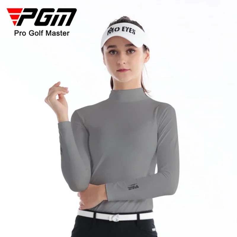 PGM Golf Ice Silk Bottom Coat Shading Sunscreen Long-sleeved T-shirt Ice Silk Shirt Summer Ultra-thin Cool Money YF001