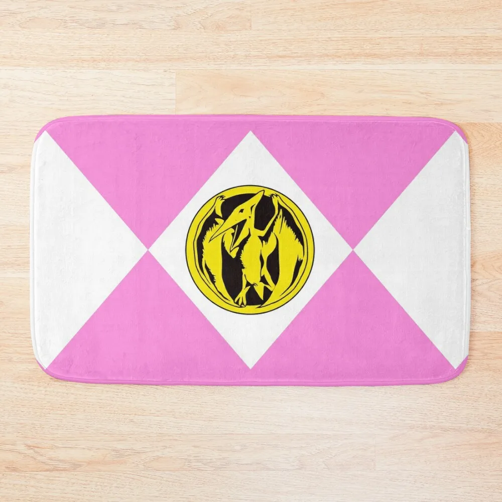 

MMPR Pink Ranger With Coin Bath Mat Accessories Sets For The Bathroom Toilet Floor Carpet In The Bathroom Mat