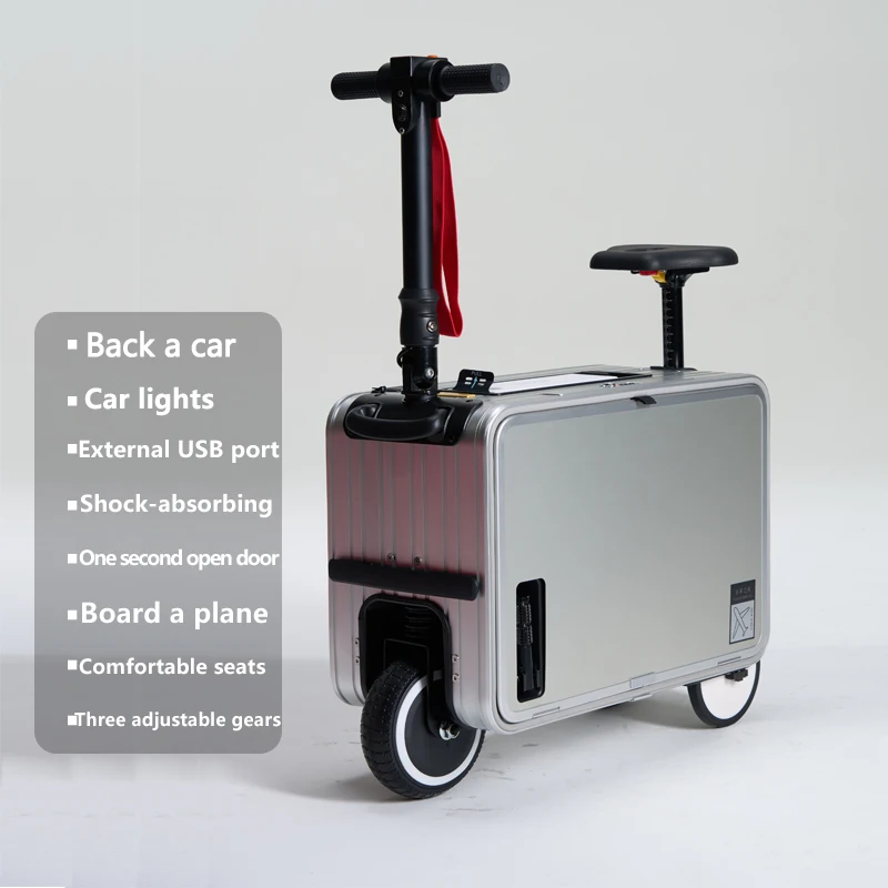 Electric Travel Suitcase Scooter Boarding Riding Travel Rod Box Electric Riding 20 Inch Lazy Commuting Machine For Adults