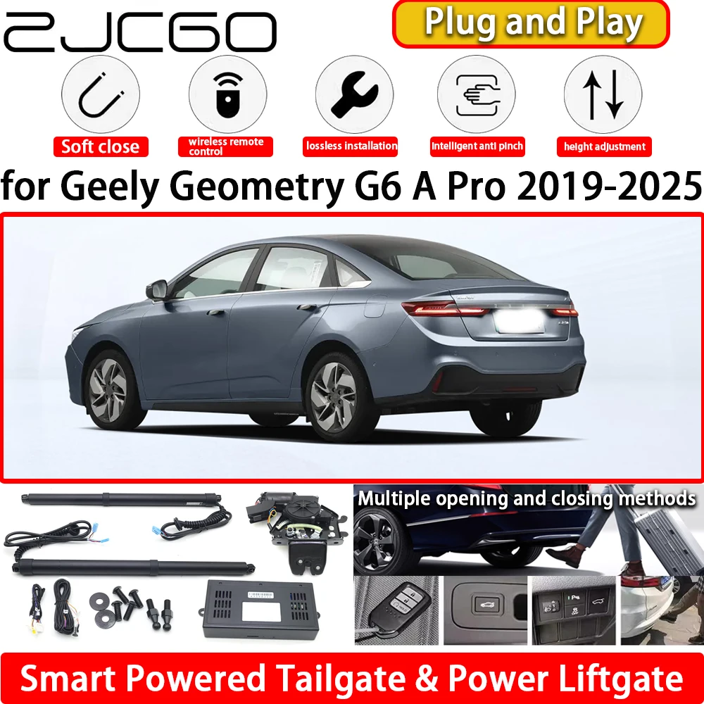 ZJCGO for Geely Geometry G6 A Pro 2019-2025 OEM Automatic Electric Powered Tailgate Power Liftgate Tail Gate Lift Kit System