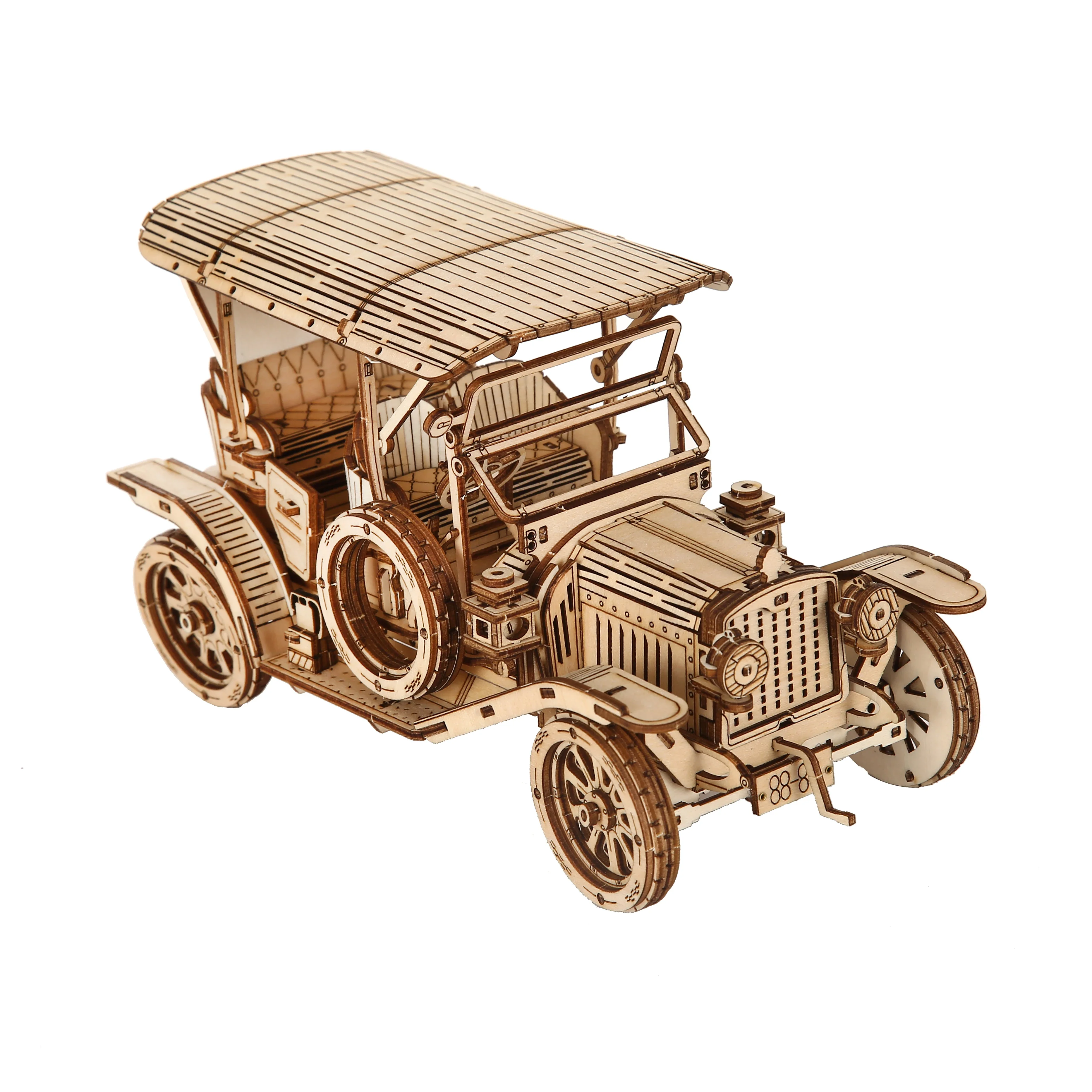 3D Car Wooden Puzzle, Scale Model,DIY Model Kit, Handcraft Gift,Home Decoration,Mechanical Model Kit, Building Toy