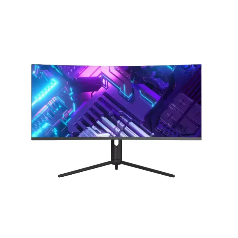 Pc industrial de alta calidad de 34 pulgadas, 3440x1440p, 144hz, ordenador de escritorio todo en uno, ordenador para juegos curvo i9 con wifi