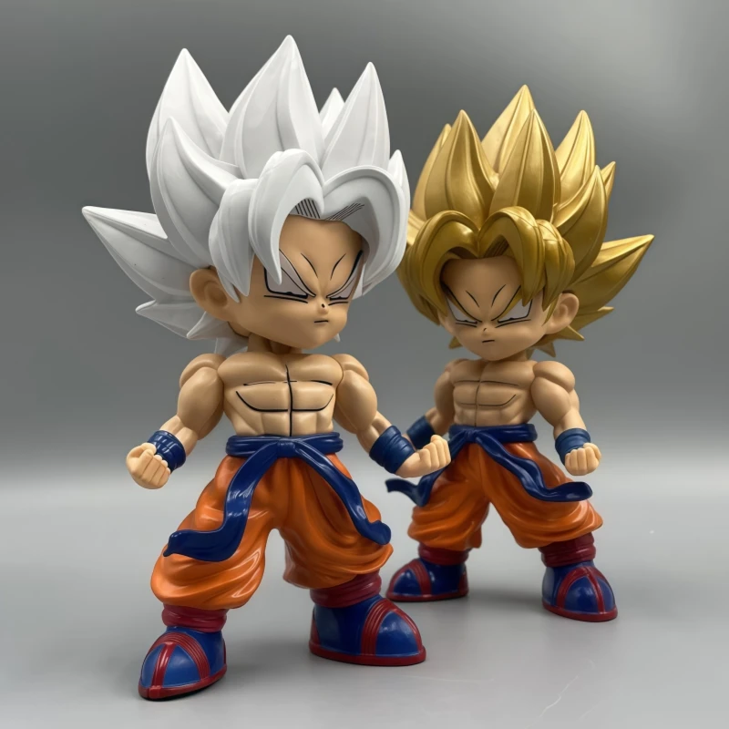 

Dragon Ball Goku figurine anime merchandise Q-version Super Saiyan Vegeta cartoon car model ornament children's toy gift