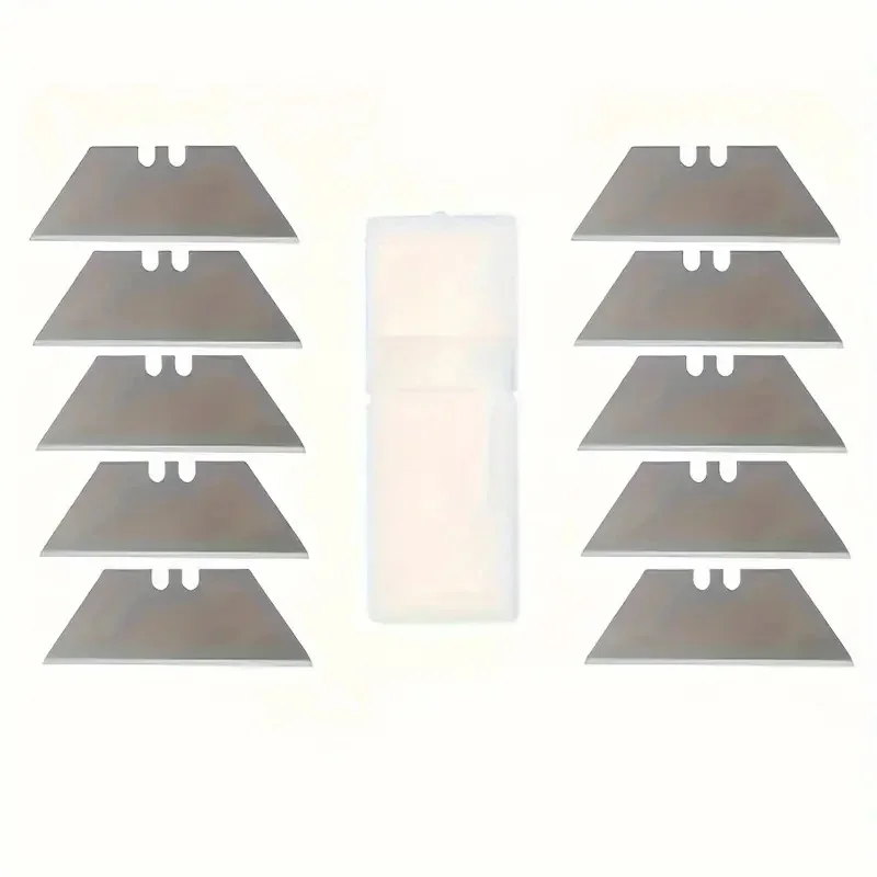 10pcs Special Knife Blades Steel Material Utility Knife Trapezoid Blades Replacement DIY Art Craft Cutter Tool Blade