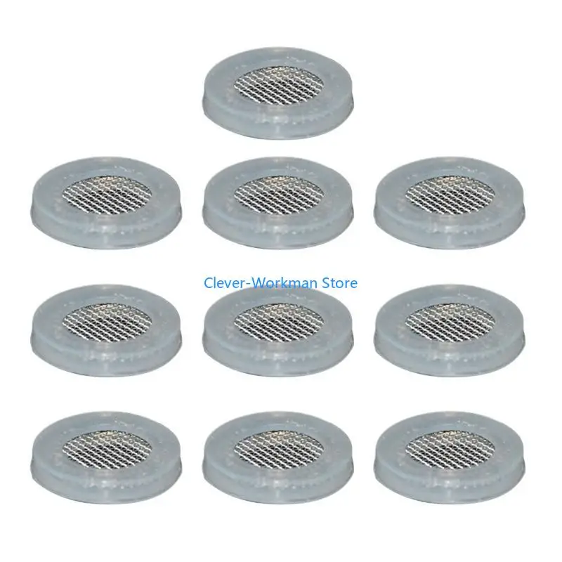 

24TD 10 Pcs Flat Washer With Filter Net Screen Hose Washer Filter Shower Head Washer