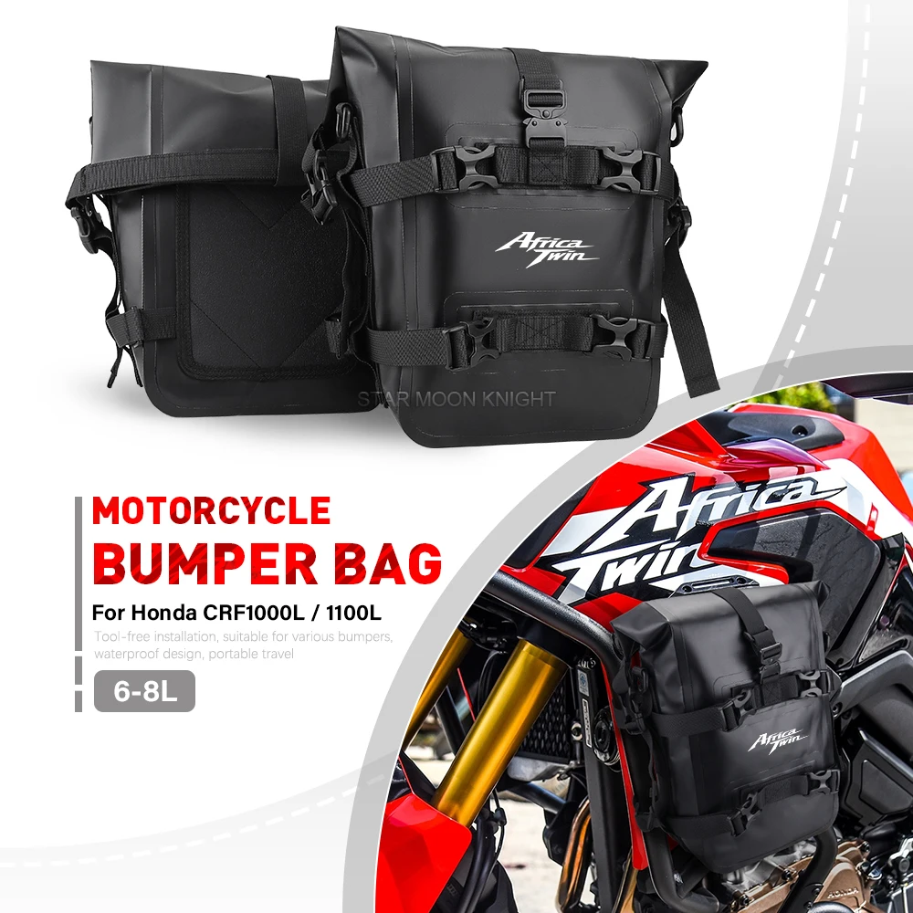 Wasserdichte Stoßstangentaschen für Honda CRF1100L Africa Twin CRF1100L Adventure Sports CRF1000L CRF1000L Motorrad Sturzbügel Tasche
