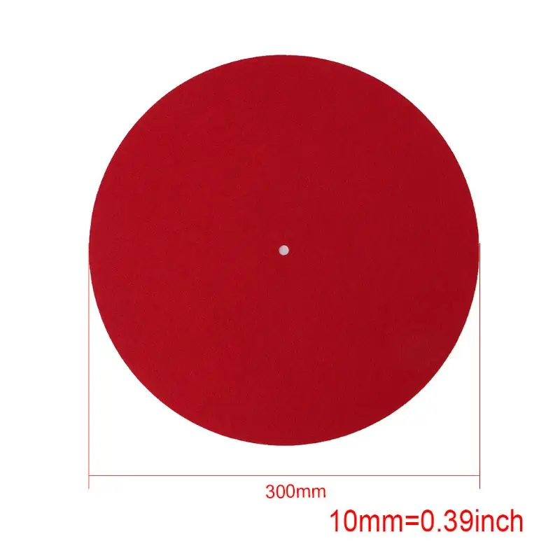 Record Felt Record Pad 12 Inches Phonograph Turntable Dedicated 3mm Thick Helps Minimize Vibration and Motor Noise