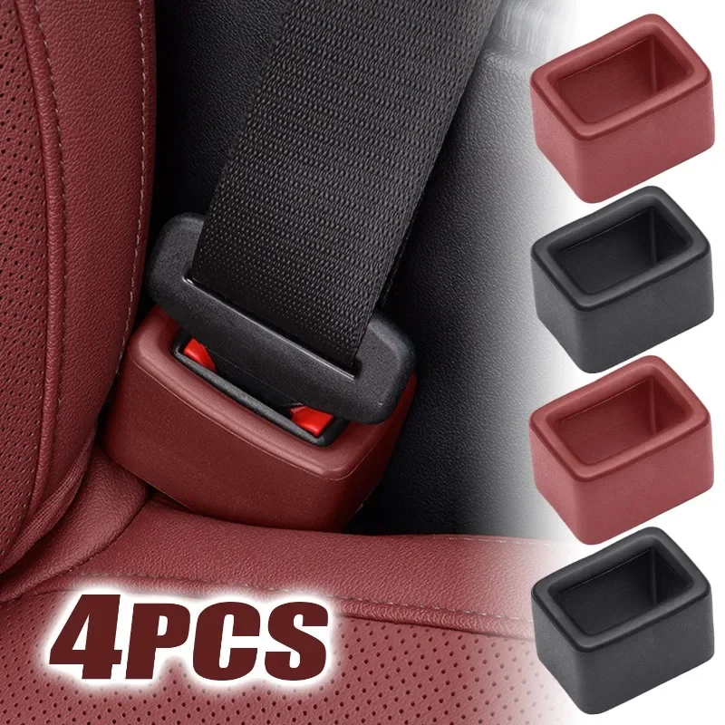 Car Seat Belt Buckle Cover Universal Car Safety Belt Anchor Socket EVA Anti-collision Protection Cover Car Interior Modification