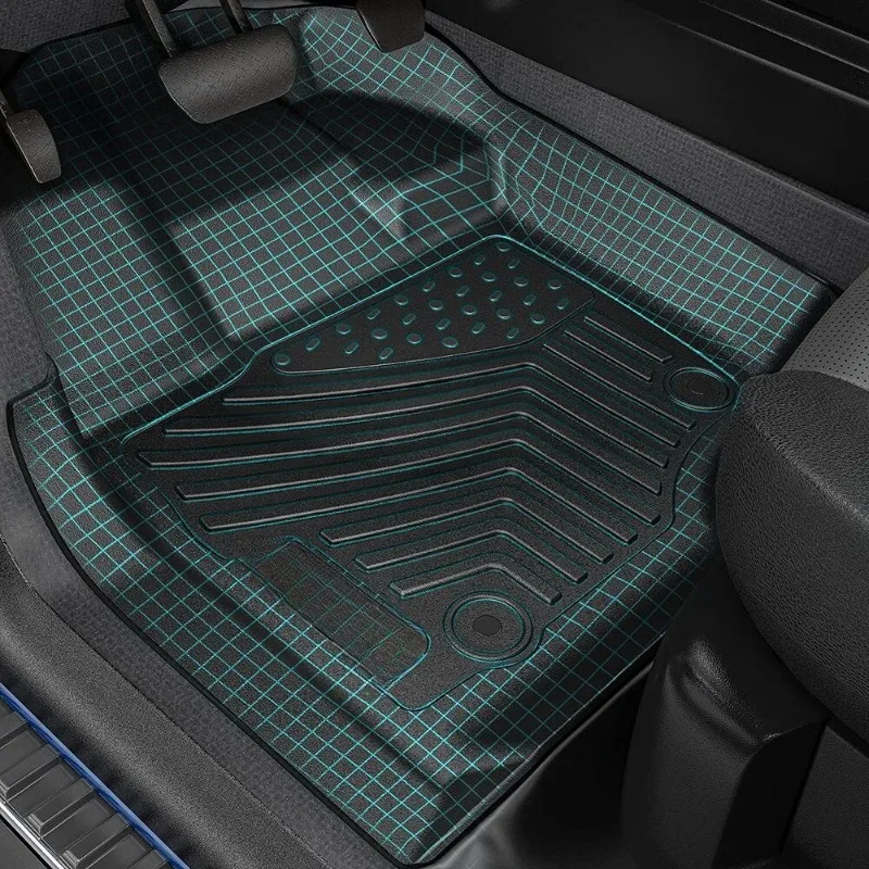 Floor Mats Liner 3D Molded For 2016-2017 Toyota Tacoma Double Cab All Weather United States