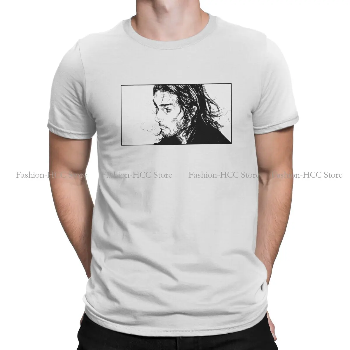 Cool Eyes Unique Polyester TShirt Vagabond Miyamoto Musashi Sasaki Kojiro Manga Top Quality Creative Gift Clothes  T Shirt